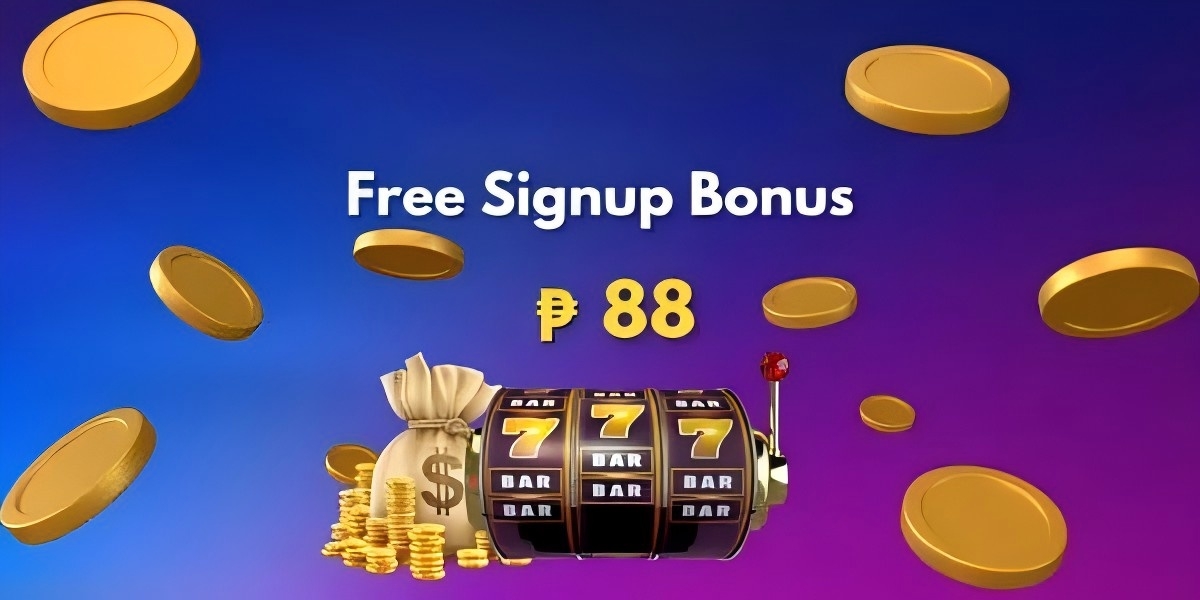 Promotional casino banner with bright gaming artwork